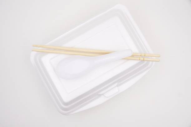 istock Polystyrene takeaway box for hot food 1145841599