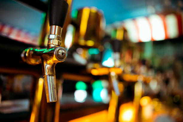 istock beer tap in the bar 1145843624