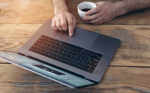 istock Businessman working Desk at home office business 1145843887