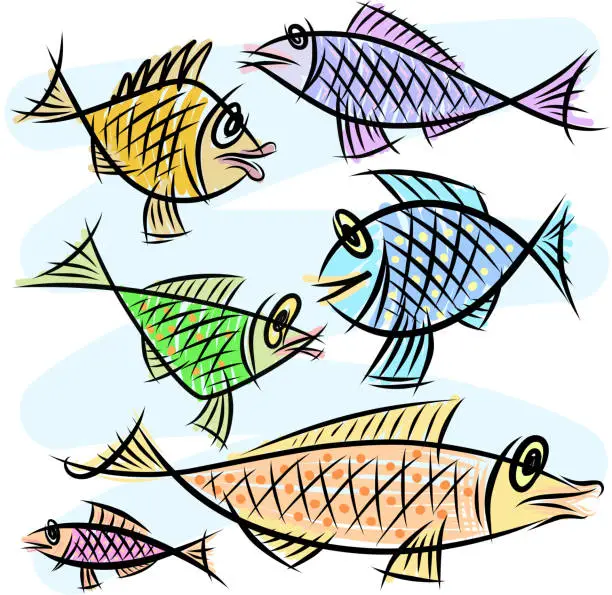 Vector illustration of Fish