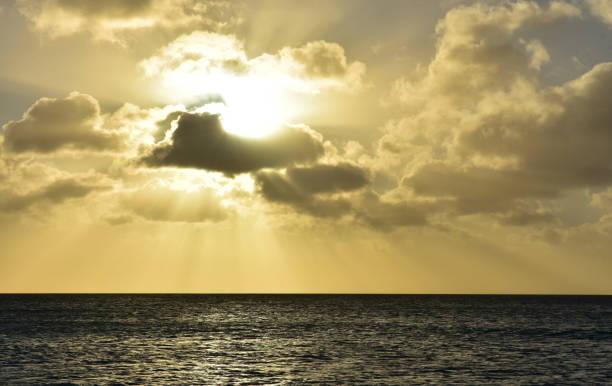 istock Stunning Sunset Over the Ocean in Aruba 1145851062