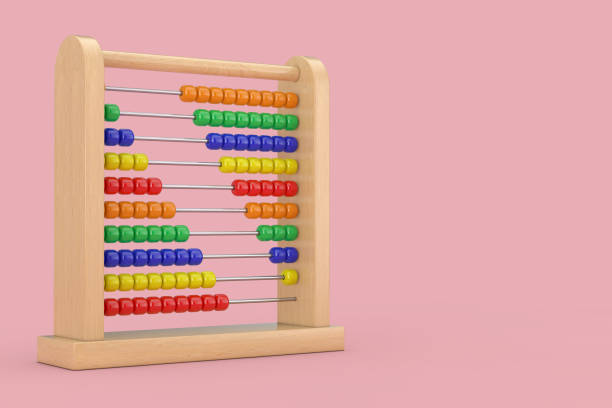 istock Wooden Children Abacus Toy for Learn Counting. 3d Rendering 1145852229