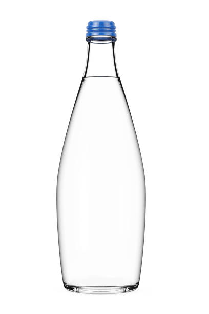 istock Glass Mineral Water Bottle with Free Space for Your Design. 3d Rendering 1145852281