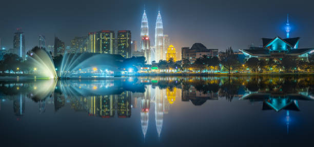 istock Night scenery view of Kuala Lumpur skyline 1145852478