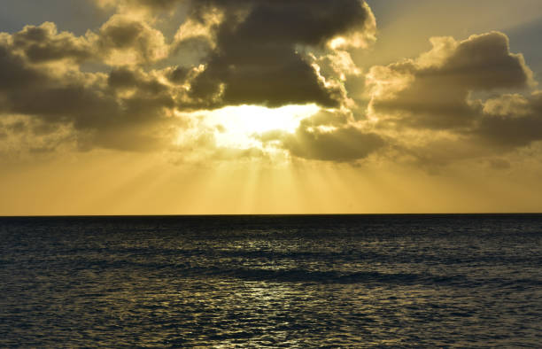istock Stunning Sunset Over the Ocean in Aruba 1145852646