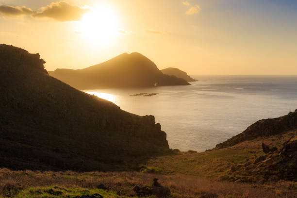istock Silhouette coast sunrise Madeira 1145852969