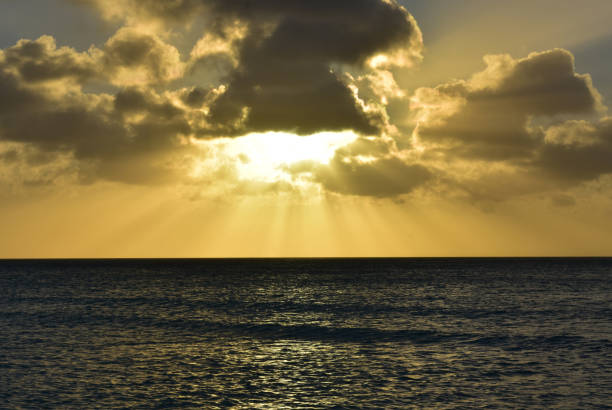 istock Stunning Sunset Over the Ocean in Aruba 1145852980