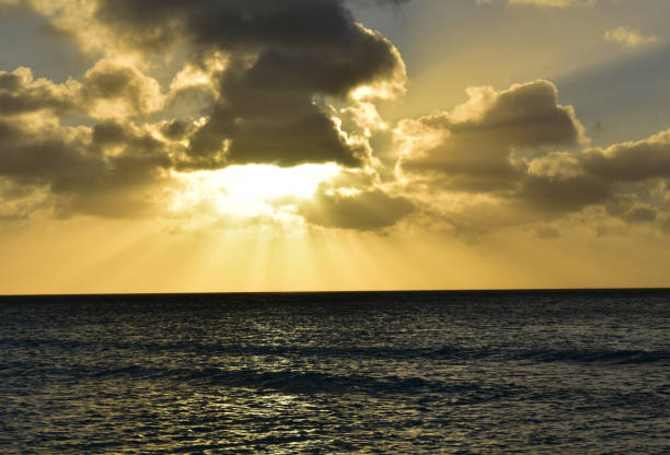istock Stunning Sunset Over the Ocean in Aruba 1145853023