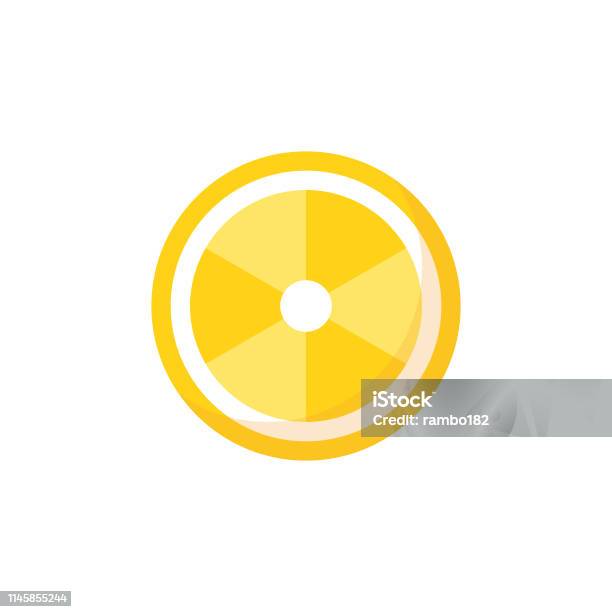 Lemon Flat Icon Pixel Perfect For Mobile And Web Stock Illustration - Download Image Now