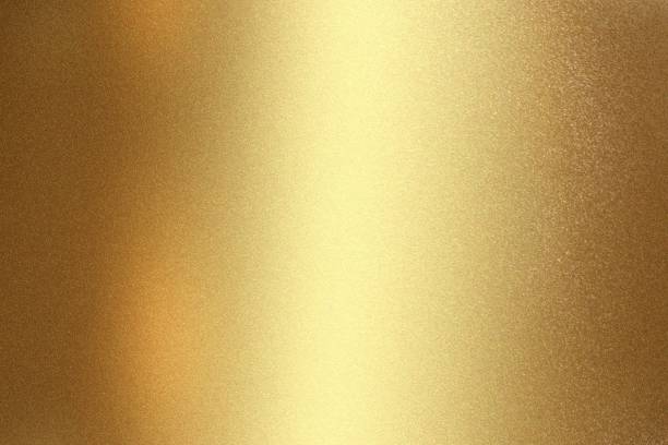 istock Shiny gold stainless steel wall, abstract texture background 1145855798