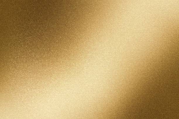 istock Shiny brown steel wall, abstract texture background 1145855799