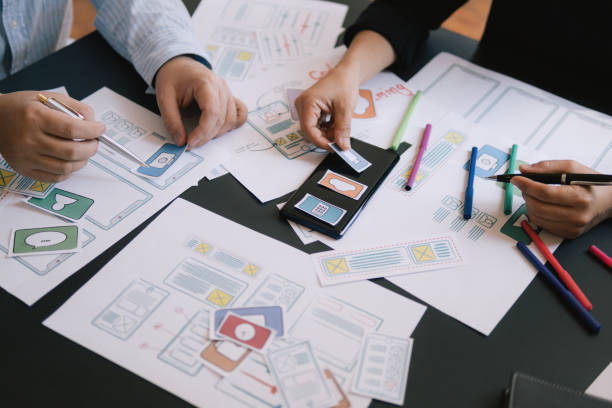 istock Close-up meeting designer ui 1145861642