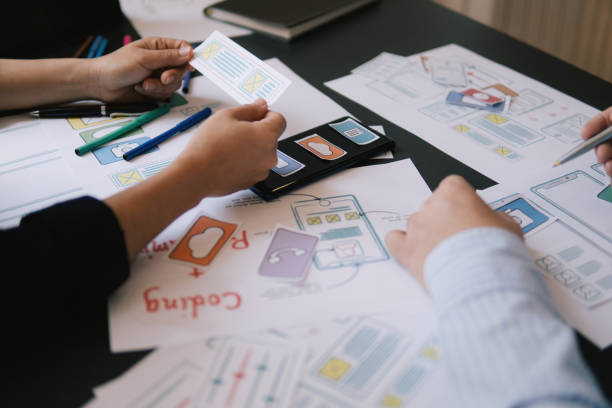 istock Close-up meeting designer ui 1145861721