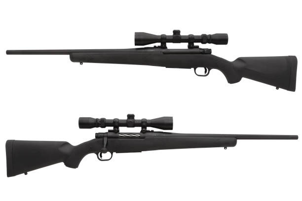 istock sniper rifle isolated on white background 1145861724