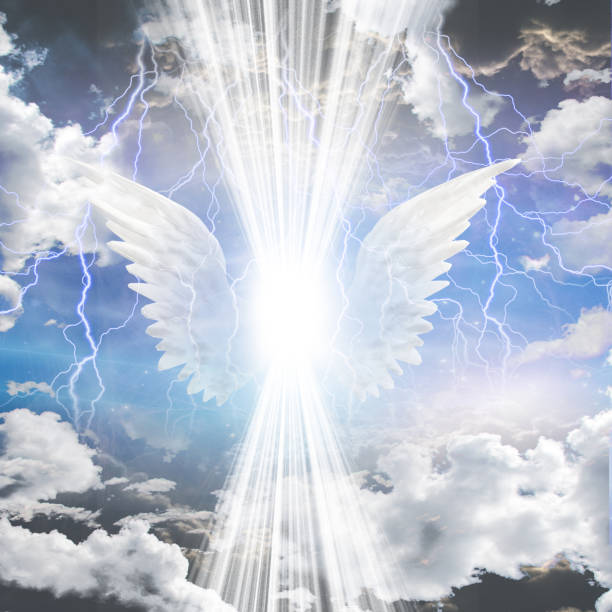 ангельские быть скрыты - dreams cloud angel heaven стоковые фото и изображения