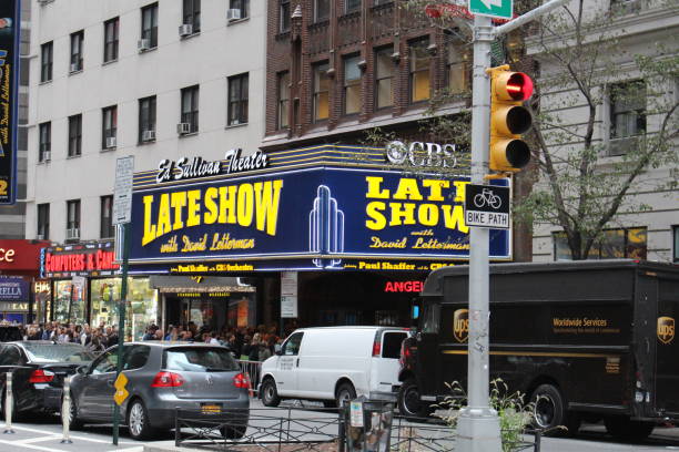 エドサリバンシアター-ニューヨーク市 - レイト・ショー・ウィズ・デイヴィッド・レターマン ストックフォトと画像