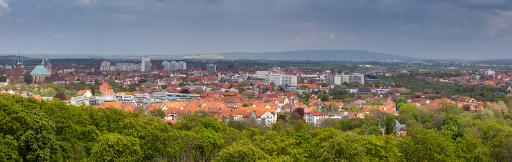 The city of Erfurt in Thuringia