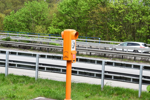 istock public Autobahn emergency phone 1145865152