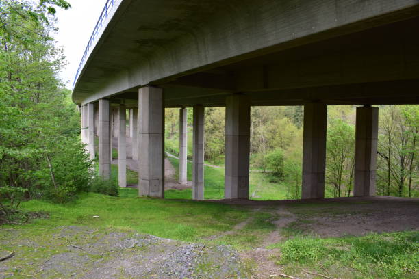 istock und the Autobahn bridge Laachertal 1145865735