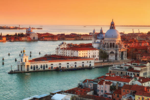 istock Panorama in Venezia in Italy at sunset 1145869099