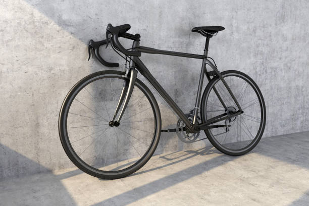istock black sport bike on concrete wall background 1145869846