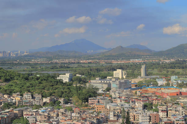 istock Wang Chau view of Yuen Long district in HK 1145869884