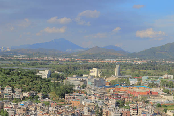 istock Wang Chau view of Yuen Long district in HK 1145869973