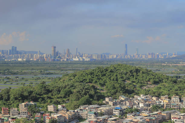 istock Wang Chau view of Yuen Long district in HK 1145870038