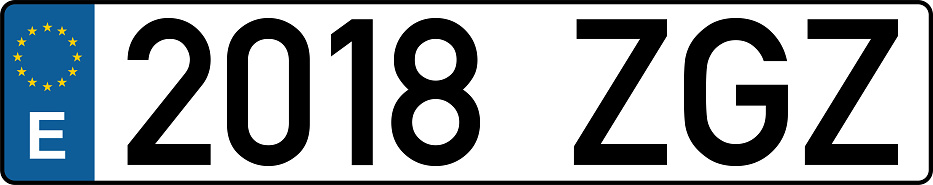 vehicle licence plates marking