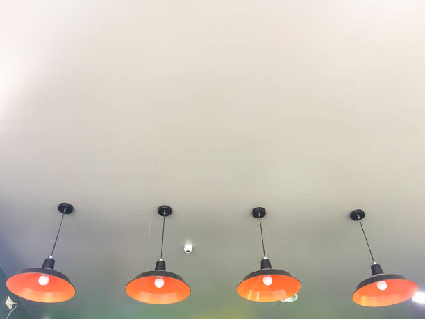 istock Recessed ceiling lights in a coffee shop 1145875980