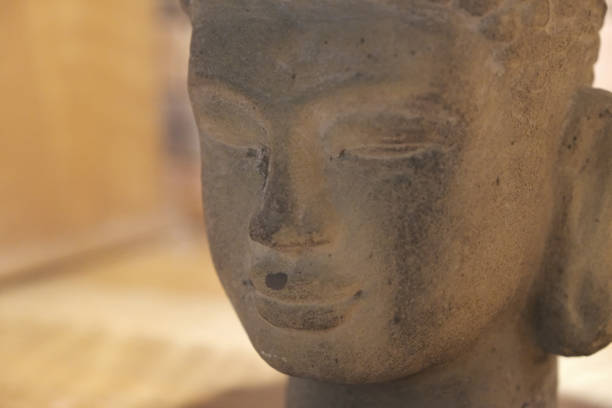 istock Head of buddha statue 1145877536
