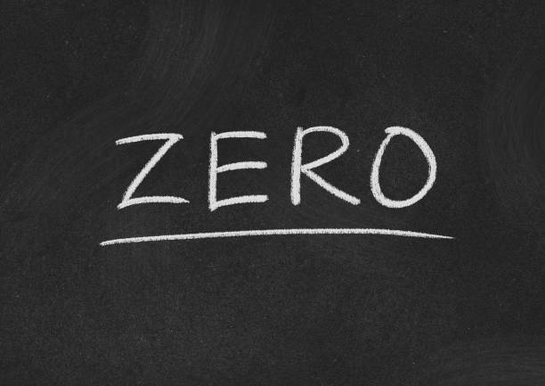 zero zero concept word on a blackboard background zero photos stock pictures, royalty-free photos & images