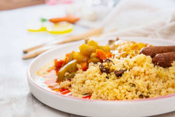 Healthy Foods served in plates on table
