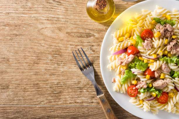 istock Pasta salad with vegetables and tuna 1145882071