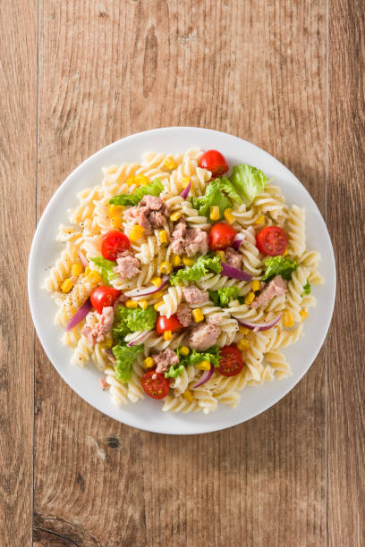 istock Pasta salad with vegetables and tuna 1145882130