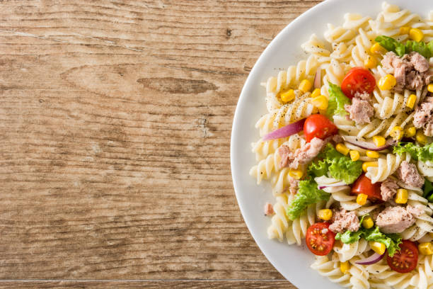 istock Pasta salad with vegetables and tuna 1145882369