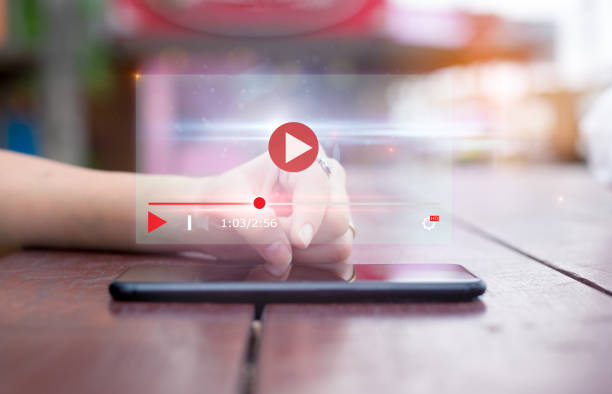 istock live video content online streaming marketing concept. 1145886696