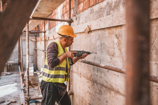 istock Skilled Maintenance Worker at the Workplace with his Building Tools 1145893804