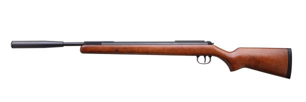 istock Air rifle isolated on white background. Pneumatic gun. 1145898895