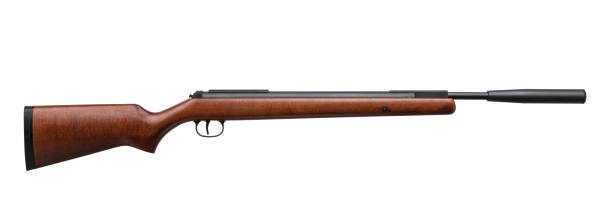 istock Air rifle isolated on white background. Pneumatic gun. 1145898896