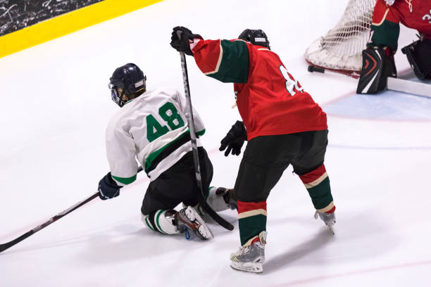 istock Feminine hockey players strategy 1145899201