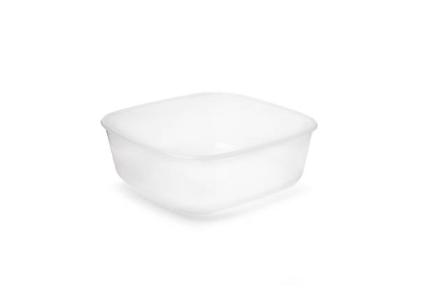 istock Plastic food storage containers on a white background 1145903826
