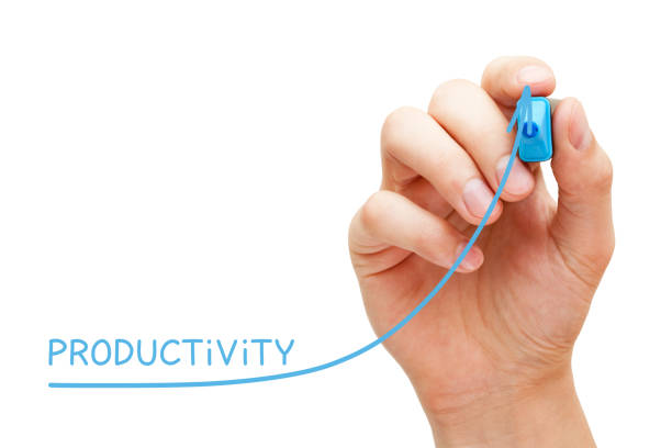 istock Increased Productivity Business Graph Concept 1145910493
