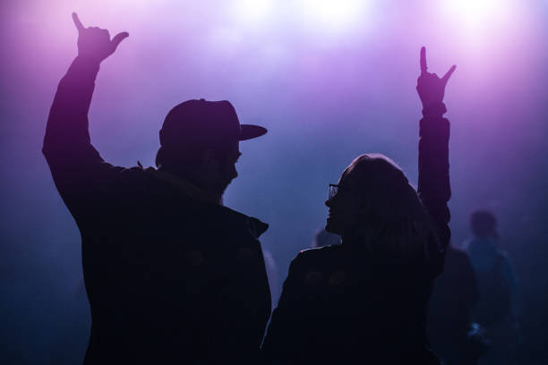 Enjoying the concert together
