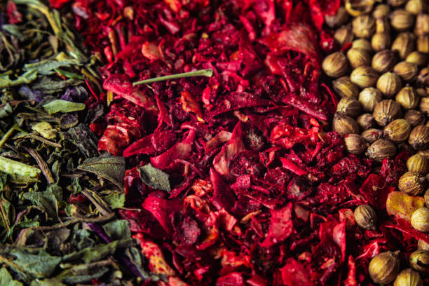 istock Various colourful spices close up macro background 1145912889