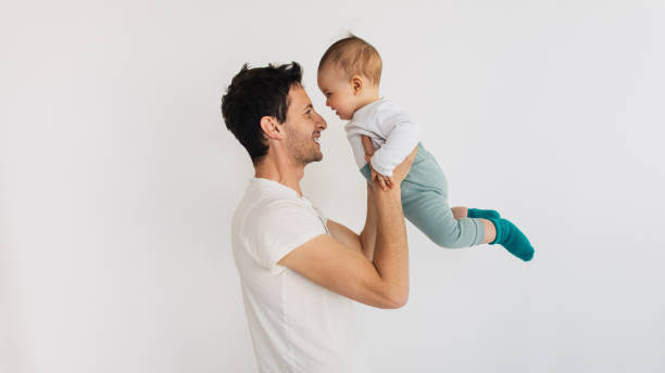 Dad and baby boy Dad and baby boy fashionable dad stock pictures, royalty-free photos & images