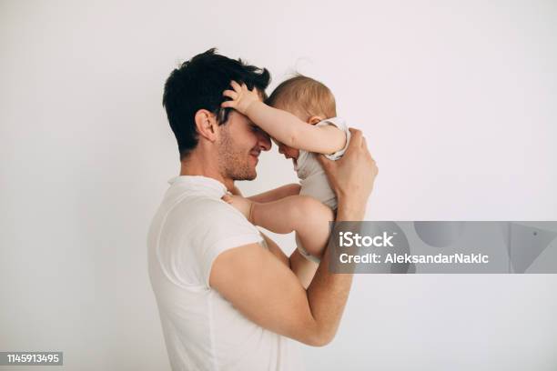 Dad And Baby Boy Stock Photo - Download Image Now - Father, Baby - Human Age, Son