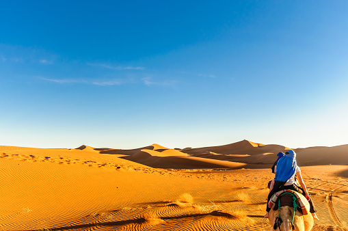 30th October 2015: View of dunes in the dessert of Morocco by M'hamid