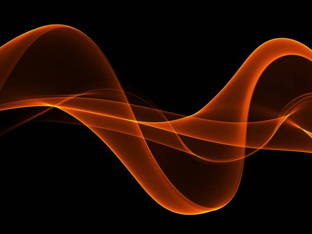 istock Abstract background, orange waved lines for brochure, website, flyer design 1145919668