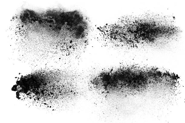 istock Abstract design of set dark powder explosion 1145924256